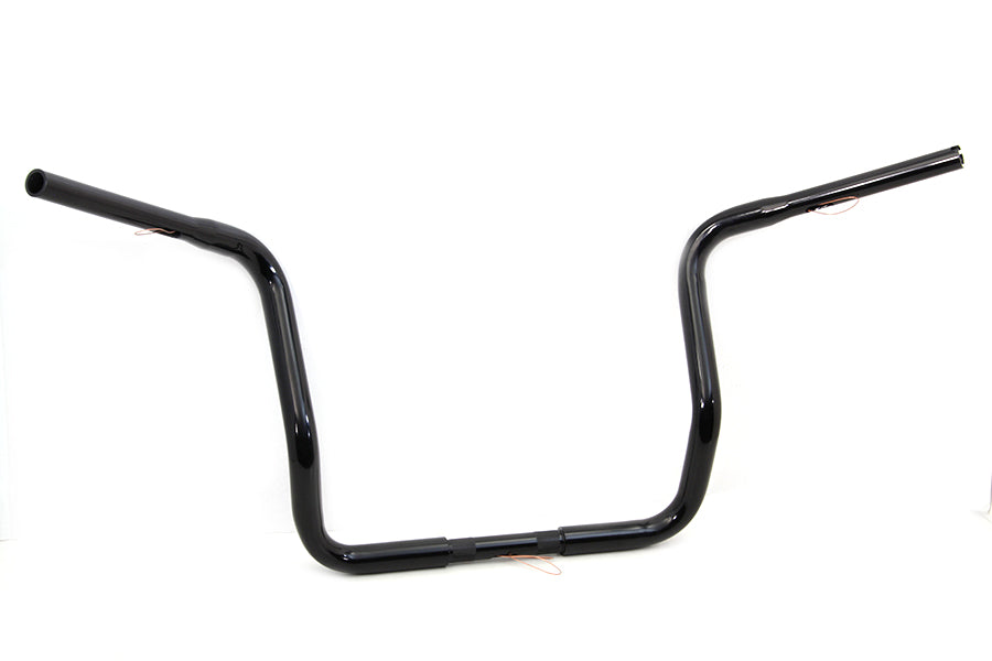HARLEY 14 inch Dresser Ape Hanger Handlebar with Indents Black fits 1982-2007 FLT, 1982-2007 FLT, 1982-2007 FLHT, 1982-2007 FLHT, 1982-2007 F
