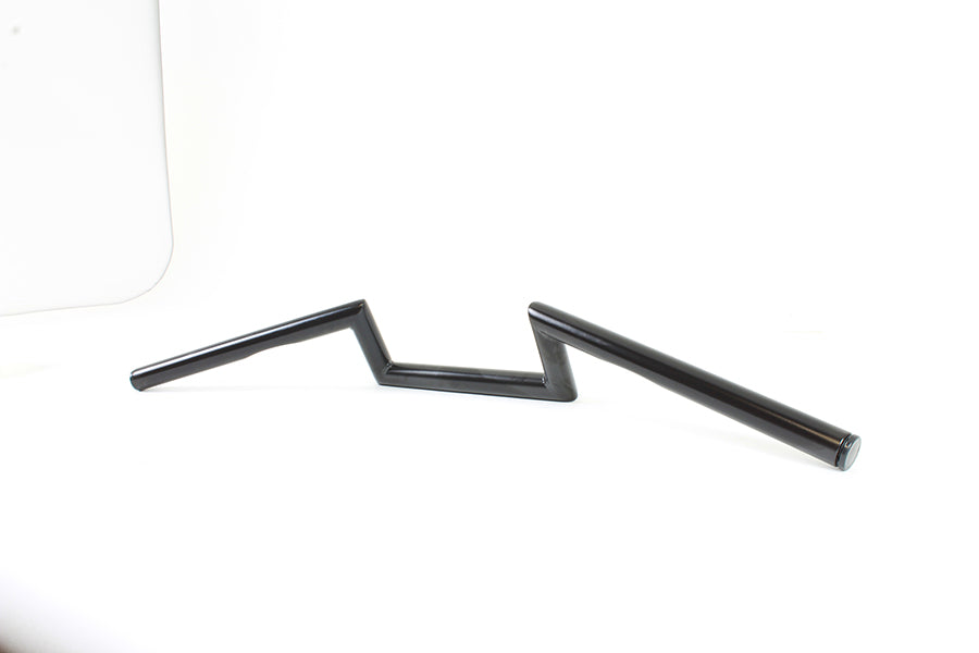 HARLEY 4 inch Z Handlebar with Indents Black fits 1982-1984 FL, 1982-1984 FX, 1982-UP XL, 1986-2017 FXST, 1984-2017 FLST, 1982-1994 FXR,