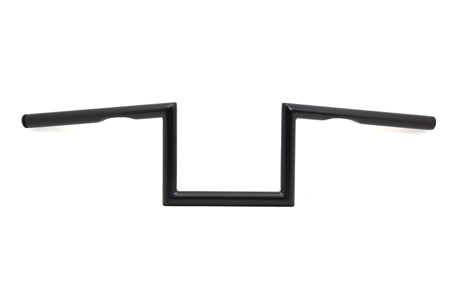 HARLEY 7 inch Z Handlebar with Indents Black fits 1982-1984 FL, 1982-1984 FX, 1982-UP XL, 1986-2017 FLST, 1984-2017 FXST, 1982-1994 FXR,