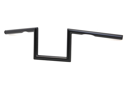 HARLEY 7 inch Z Handlebar with Indents Black Fits 1982-1984 FL, 1982-1984 FX, 1982-UP XL, 1986