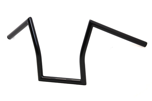 HARLEY 11 inch Lazy Z Handlebar Black fits 1982-1984 FL, 1982-1984 FX, 1982-UP XL, 1986-2017 FLST, 1984-2017 FXST, 1982-1984 FXR, 1985-19