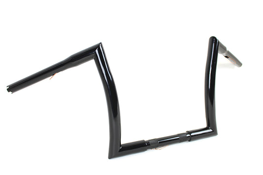 HARLEY 12 inch Z Handlebar without Indents Black fits 1984-2017 FXST, 1986-2017 FLST,