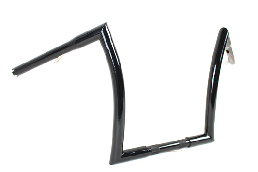 HARLEY 14 inch Z Handlebar without Indents Black Fits 1984-2017 FXST, 1986-2017 FLST,