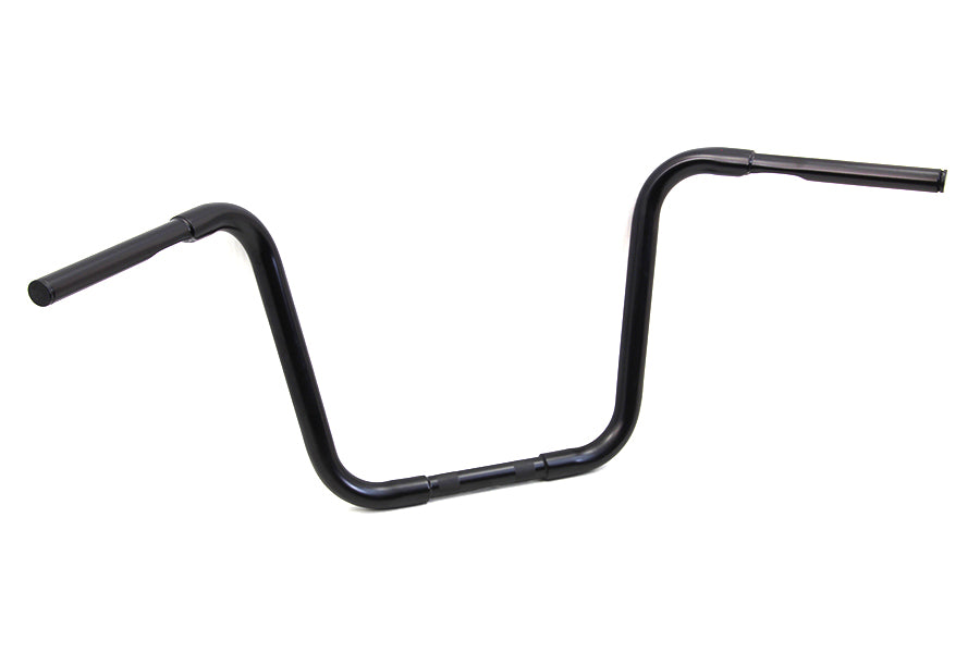 HARLEY 14 inch Buffalo Ape Hanger Handlebar with Indents Black fits 1982-1984 FL, 1982-1984 FX, 1982-UP XL, 1986-2017 FLST, 1984-2017 FXST,