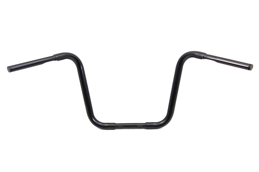 HARLEY 14 inch Buffalo Ape Hanger Handlebar with Indents Black fits 1982-1984 FL, 1982-1984 FX, 1982-UP XL, 1986-2017 FLST, 1984-2017 FXST,