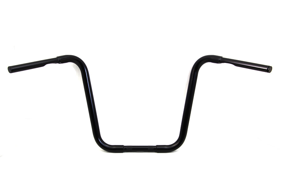 HARLEY 16 inch Buffalo Ape Hanger Handlebar with Indents Black fits 1982-1984 FL, 1982-1984 FX, 1982-UP XL, 1986-2017 FLST, 1984-2017 FXST,