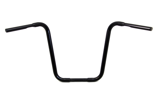 HARLEY 18 inch Buffalo Ape Hanger Handlebar with Indents Black fits 1982-1984 FL, 1982-1984 FX, 1982-UP XL, 1986-2017 FLST, 1984-2017 FXST,