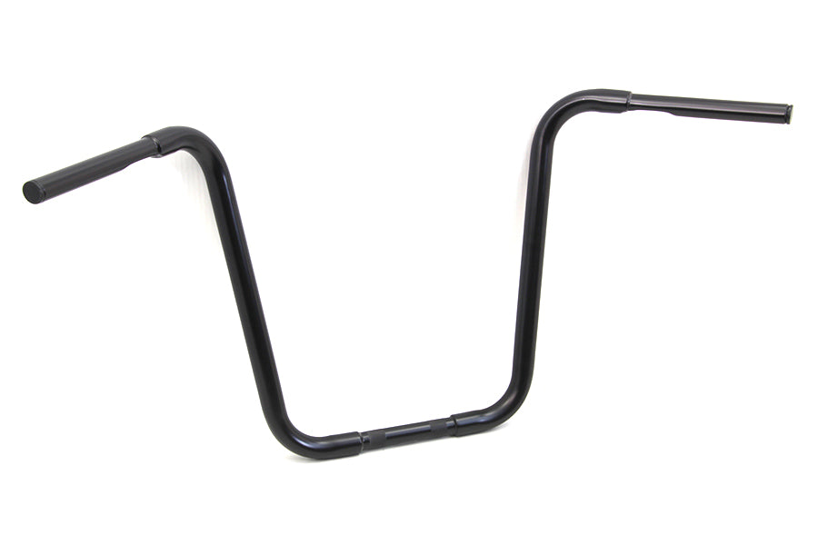 HARLEY 18 inch Buffalo Ape Hanger Handlebar with Indents Black fits 1982-1984 FL, 1982-1984 FX, 1982-UP XL, 1986-2017 FLST, 1984-2017 FXST,