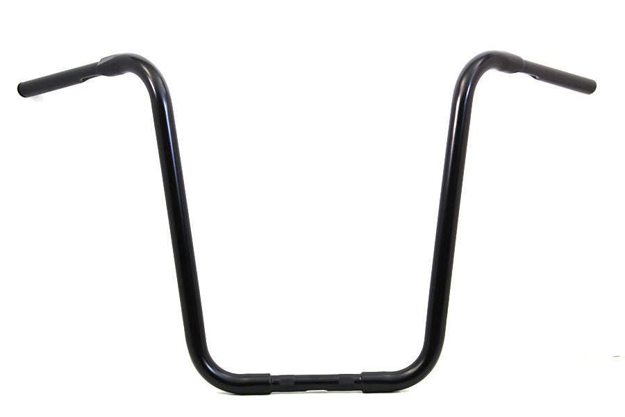 HARLEY 20 inch Buffalo Ape Hanger Handlebar with Indents Black fits 1982-1984 FL, 1982-1984 FX, 1982-UP XL, 1986-2017 FLST, 1984-2017 FXST,