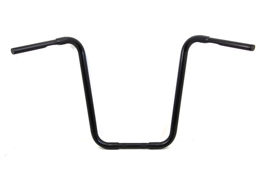 HARLEY 20 inch Buffalo Ape Hanger Handlebar with Indents Black fits 1982-1984 FL, 1982-1984 FX, 1982-UP XL, 1986-2017 FLST, 1984-2017 FXST,