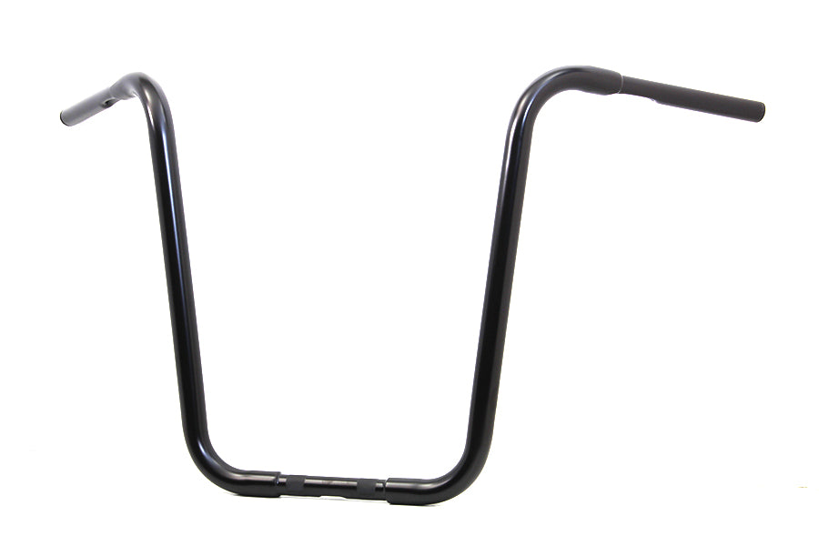 HARLEY 20 inch Buffalo Ape Hanger Handlebar with Indents Black fits 1982-1984 FL, 1982-1984 FX, 1982-UP XL, 1986-2017 FLST, 1984-2017 FXST,
