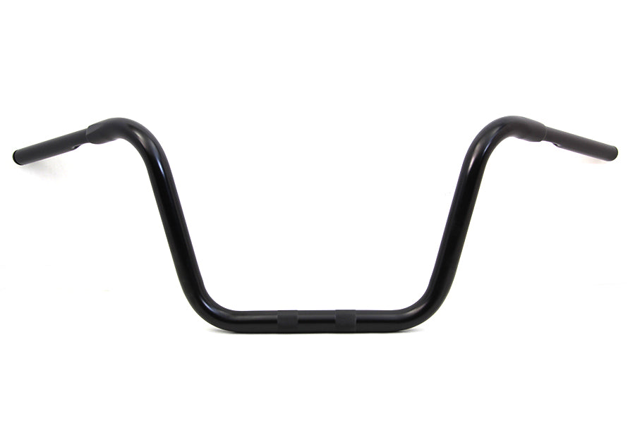 HARLEY 12 inch Rhino Ape Hanger Handlebar with Indents Black fits 0- Custom, application for use with 1-1/4 risers"