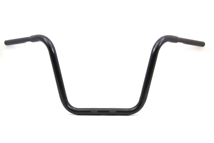 HARLEY 14-1/2 inch Rhino Ape Hanger Handlebar with Indents Black fits 0- Custom, application for use with 1-1/4 risers"