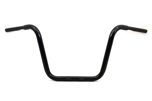 HARLEY 14-1/2 inch Rhino Ape Hanger Handlebar with Indents Black fits 0- Custom, application for use with 1-1/4 risers"