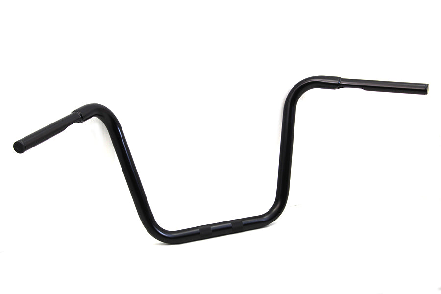 HARLEY 14-1/2 inch Rhino Ape Hanger Handlebar with Indents Black fits 0- Custom, application for use with 1-1/4 risers"