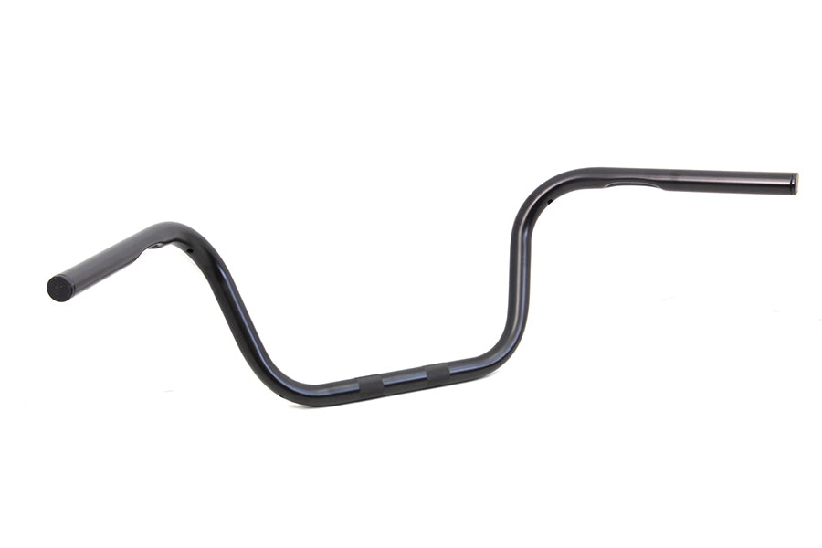 HARLEY 8 inch Ape Hanger Handlebar with Indents Black fits 1982-1984 FL, 1982-1984 FX, 1982-UP XL, 1986-2017 FLST, 1984-2017 FXST, 1982-199
