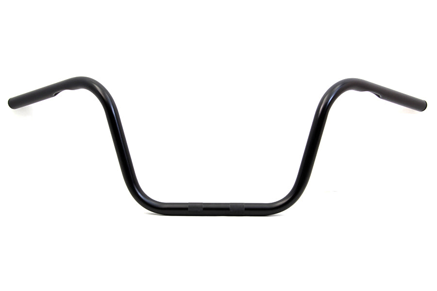 HARLEY 10 inch Black Ape Hanger Handlebar with Indents fits 1982-1984 FL, 1982-UP FX, 1982-UP XL, 1982-UP FX, 1982-UP FLT, 1982-UP FLT,