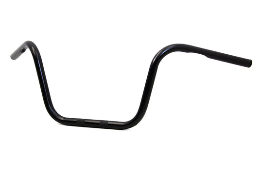 HARLEY 10 inch Black Ape Hanger Handlebar with Indents fits 1982-1984 FL, 1982-UP FX, 1982-UP XL, 1982-UP FX, 1982-UP FLT, 1982-UP FLT,