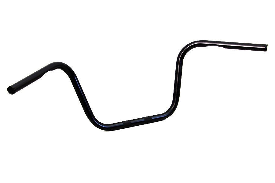 HARLEY 10 inch Black Ape Hanger Handlebar with Indents fits 1982-1984 FL, 1982-UP FX, 1982-UP XL, 1982-UP FX, 1982-UP FLT, 1982-UP FLT,