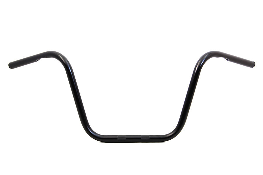 HARLEY 12 inch Ape Hanger Handlebars with Indents Black fits 1982-1984 FL, 1982-1984 FX, 1982-UP XL, 1986-2017 FLST, 1984-2017 FXST, 1982-1