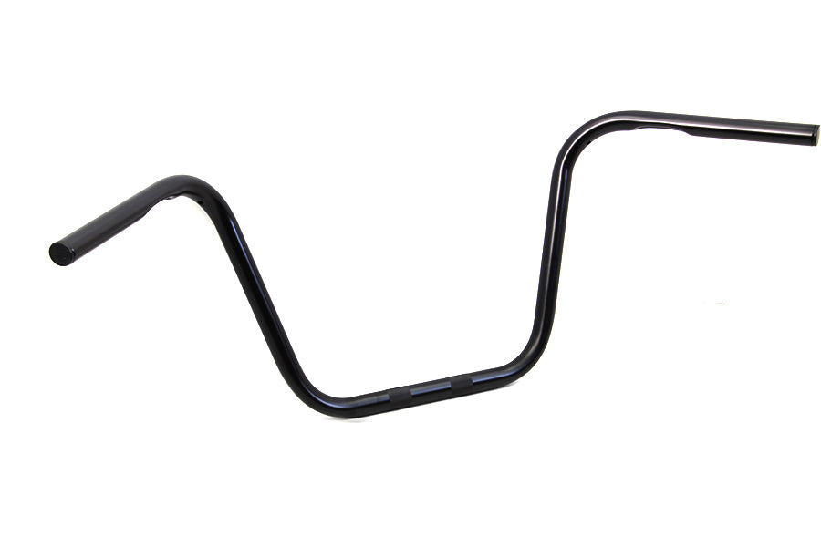 HARLEY 12 inch Ape Hanger Handlebars with Indents Black fits 1982-1984 FL, 1982-1984 FX, 1982-UP XL, 1986-2017 FLST, 1984-2017 FXST, 1982-1