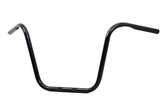 HARLEY 14 inch Ape Hanger Handlebar with Indents Black fits 1982-1984 FL, 1982-1984 FX, 1982-UP XL, 1986-2017 FLST, 1984-2017 FXST, 1982-1994 FXR, 1982-1994 FXR, 1991-2017 FXD, 1982-2007 FLT, 1982-2007 FLT,