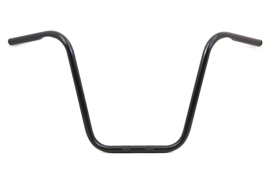 HARLEY 16 inch Ape Hanger Handlebar with Indents Gloss Black fits 1982-1984 FL, 1982-1984 FX, 1982-UP XL, 1984-2017 FXST, 1986-2017 FLST, 1