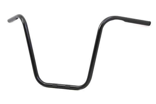 HARLEY 16 inch Ape Hanger Handlebar with Indents Gloss Black fits 1982-1984 FL, 1982-1984 FX, 1982-UP XL, 1984-2017 FXST, 1986-2017 FLST, 1