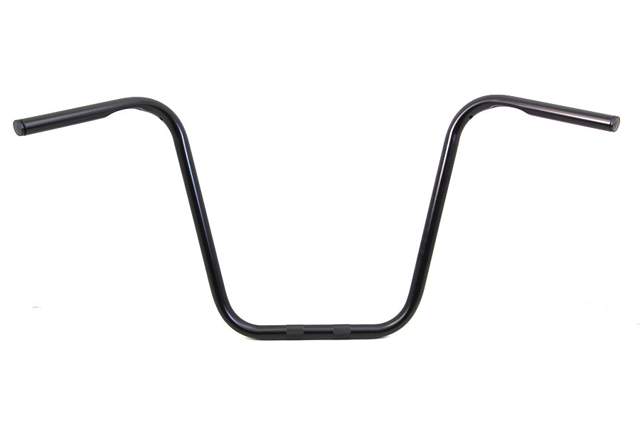 HARLEY 16 inch Ape Hanger Handlebar with Indents Gloss Black fits 1982-1984 FL, 1982-1984 FX, 1982-UP XL, 1984-2017 FXST, 1986-2017 FLST, 1