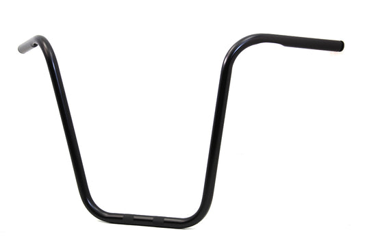 HARLEY 18 inch Ape Hanger Handlebar with Indents Black fits 1982-1984 FL, 1982-1984 FX, 1982-UP XL, 1984-2017 FXST, 1986-2017 FLST, 1982-19
