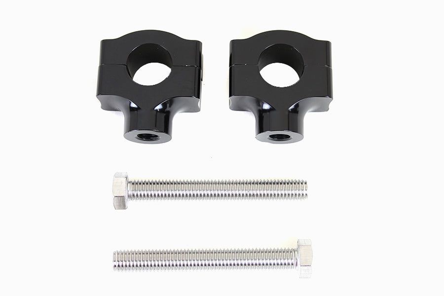 HARLEY 1 inch Handlebar Riser Set Black fits 0- Custom, applications