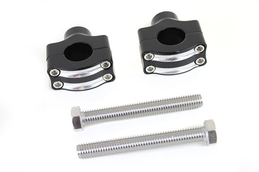 HARLEY 1 inch Handlebar Riser Set Black fits 0- Custom, applications