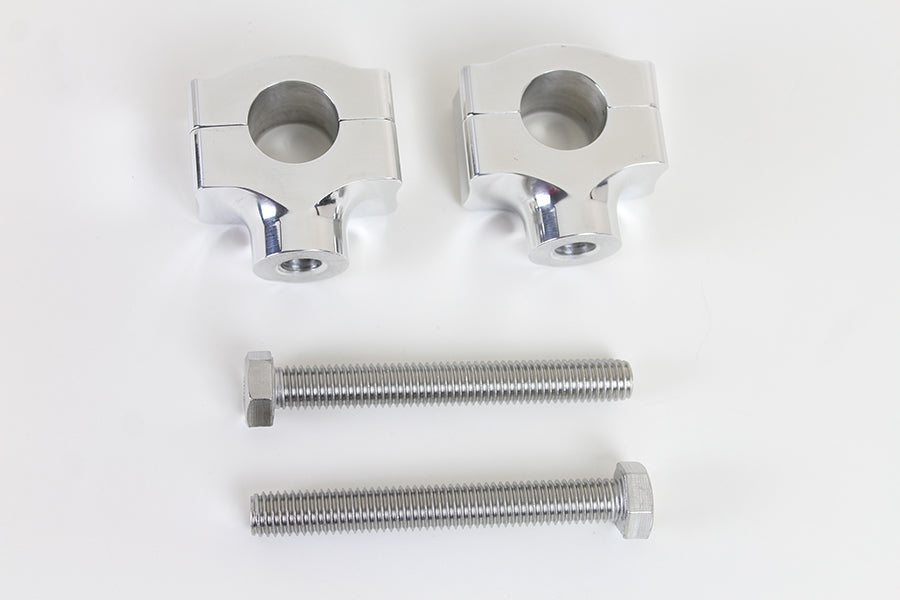 HARLEY 1 inch Handlebar Riser Set Polished fits 0- Custom, applications