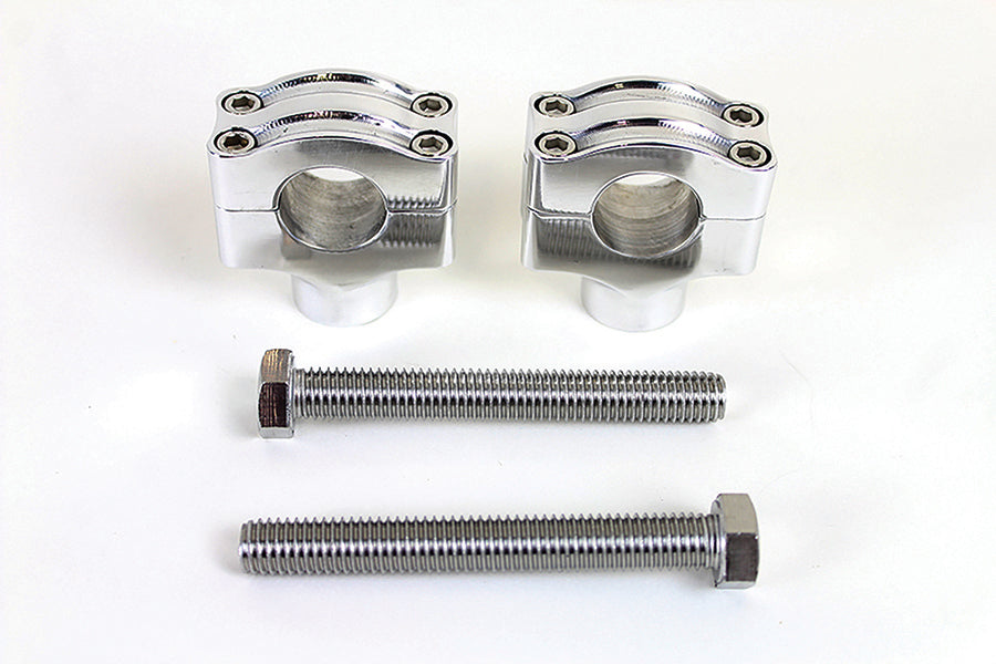 HARLEY 1 inch Handlebar Riser Set Polished fits 0- Custom, applications