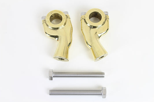 HARLEY 1 inch Retro Pullback Riser Set Brass fits 0- Custom, applications