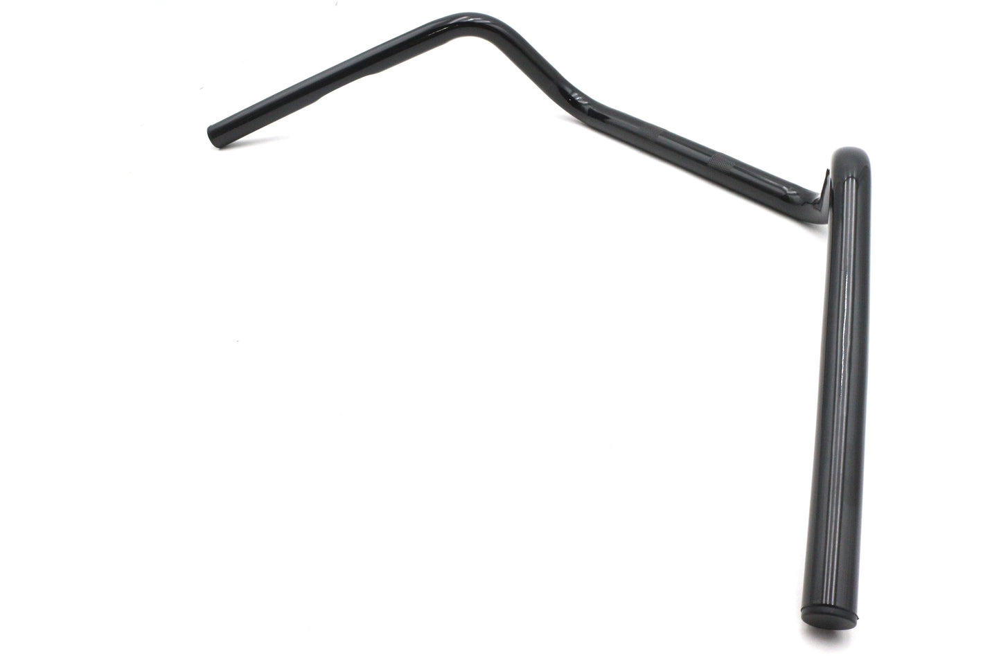 HARLEY 6 Zoll Medium Buckhorn Lenker mit Einkerbungen Schwarz Passend für 1982-1984 FL, 1982-1984 FX, 1982