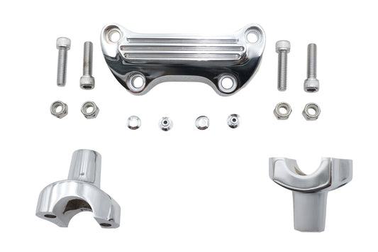 HARLEY 1-1/2 inch Post Riser Kit Chrome Fits 1977-1984 FX, 1984-1994 FXR, 1977-UP XL,