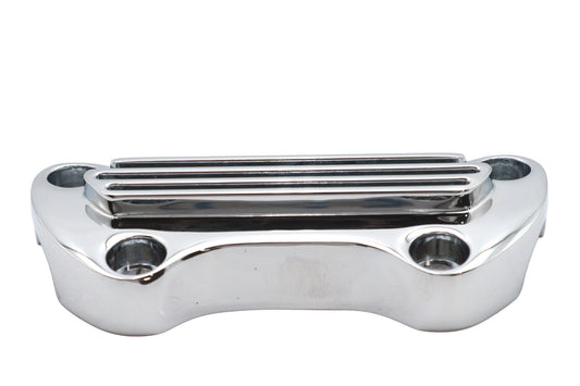 HARLEY Finned Riser Top Clamp Chrome Fits 1973-1984 FX, 1982-1994 FXR, 1982-1994 FXR, 1984-UP