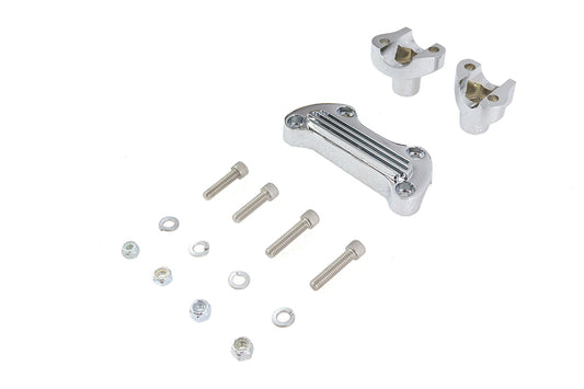 HARLEY 1-1/8 inch Post Riser Kit Chrome Fits 1977-1984 FX, 1984-1994 FXR, 1977-UP XL,