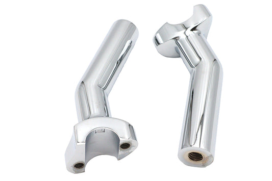 HARLEY 5-1/2 inch Pullback Riser Set Chrome Fits 0- Custom, application