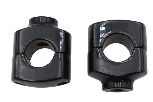 HARLEY 1-1/2 inch Short Riser Set Black Fits 0- Custom, application