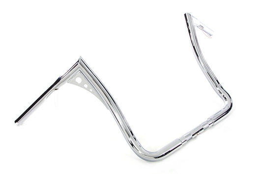 HARLEY 15 inch Z-Bar Handlebar Chrome Fits 2008-2013 FLT, 2008-2013 FLHT, 2008-2013 FLHTC, 200