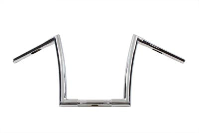 HARLEY 10-1/2 inch Z-Bar Handlebar with Wiring Holes fits 1982-1984 FL, 1982-1984 FX, 1982-UP XL, 1986-2017 FLST, 1984-2017 FXST, 1982-1994