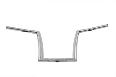 HARLEY 10-1/2 inch Z-Bar Handlebar with Wiring Holes Fits 1982-1984 FL, 1982-1984 FX, 1982-UP XL