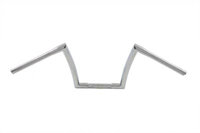 HARLEY 10-1/2 inch Z-Bar Handlebar with Wiring Holes fits 1982-1984 FL, 1982-1984 FX, 1982-UP XL, 1986-2017 FLST, 1984-2017 FXST, 1982-1994