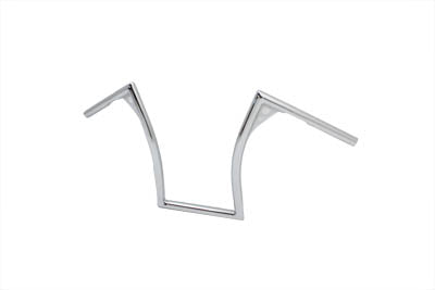 HARLEY 15 inch Pirate Z-Bar Handlebar Chrome fits 1982-1984 FL, 1982-1984 FX, 1982-UP XL, 1986-2017 FLST, 1984-2017 FXST, 1982-1984 FXR,