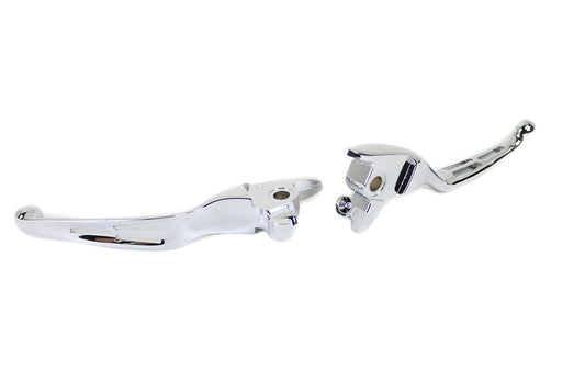 HARLEY M8 Chrome 3-Slot Hand Lever Set with Pin Fits 2017-2020 FLT,