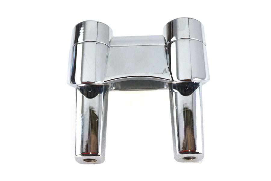 HARLEY 4.1 inch Fat Riser Kit Chrome fits 0- Custom, application for 1-1/4 handlebars"