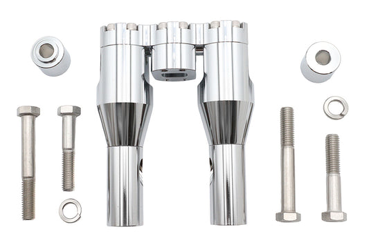 HARLEY Wyatt Gatling 6 inch Baron Style Riser Set Chrome Fits 0- Custom, application