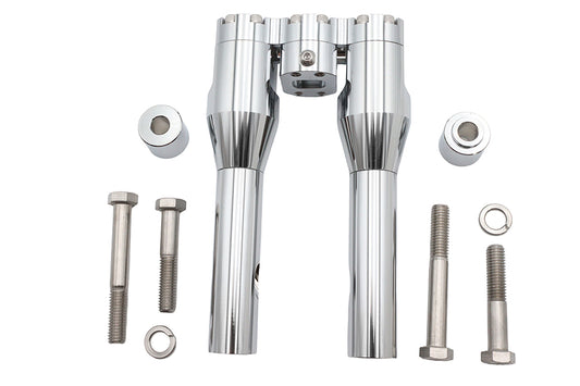 HARLEY Wyatt Gatling 8 inch Baron Style Riser Set Chrome Fits 0- Custom, application